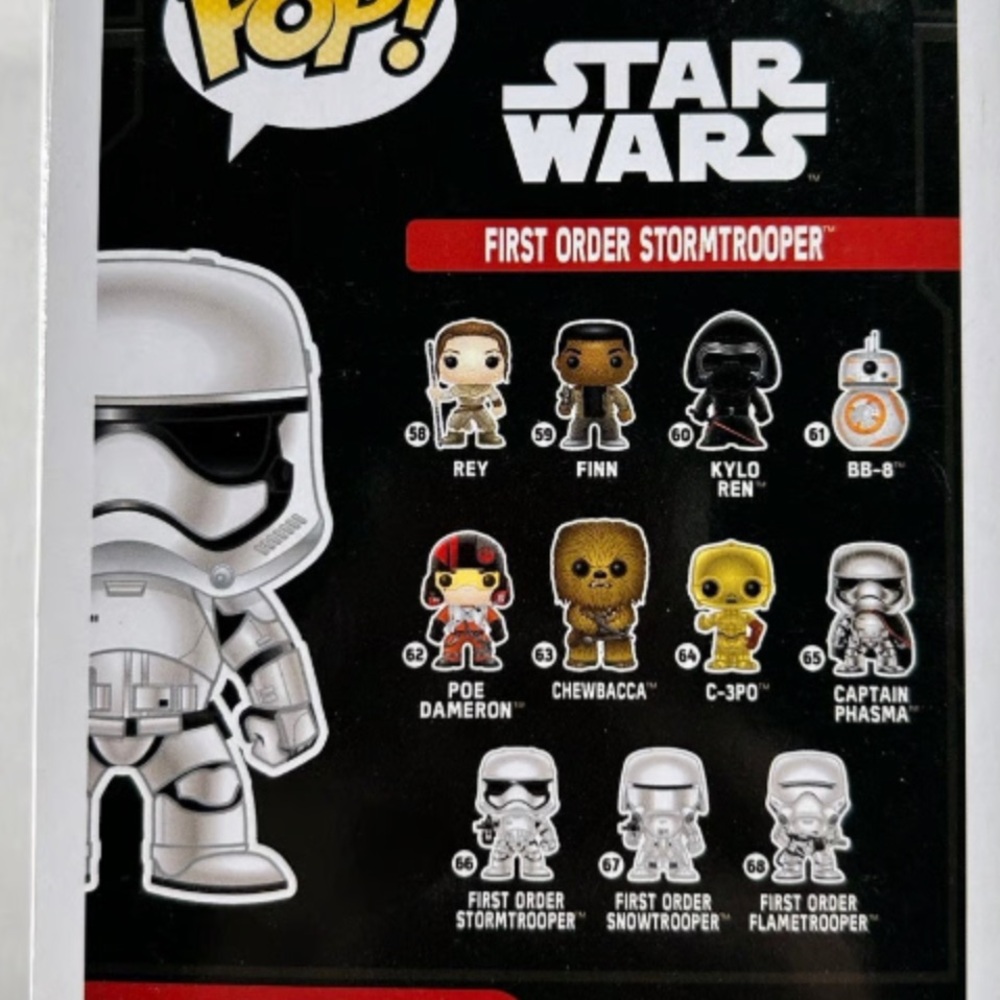 2015 Funko Pop Star Wars First Order Stormtrooper #66 - Picture 5 of 5